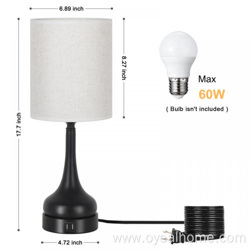 Touch Control Table Lamps Set of 2